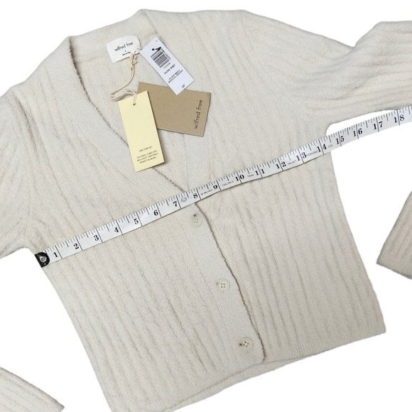 Wilfred Cream Ribbed Cardigan - Picture 7 of 14